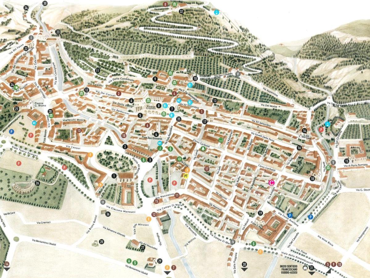 Casa Armanni - La Tua Casa Di Pietra Lägenhet Gubbio Exteriör bild